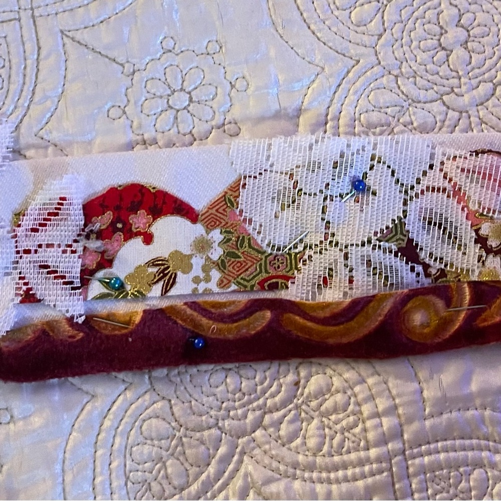 Boho gypsy belts and headbands unique handmade upcycled materials - Picture 4 of 5
